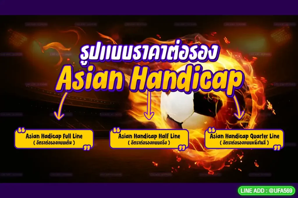3 รูปแบบอัตราต่อรอง Asian Handicap